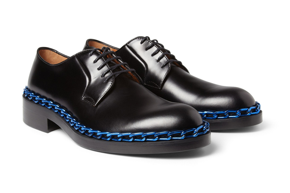 Raf Simons Chain-Trimmed Derby Shoes 
