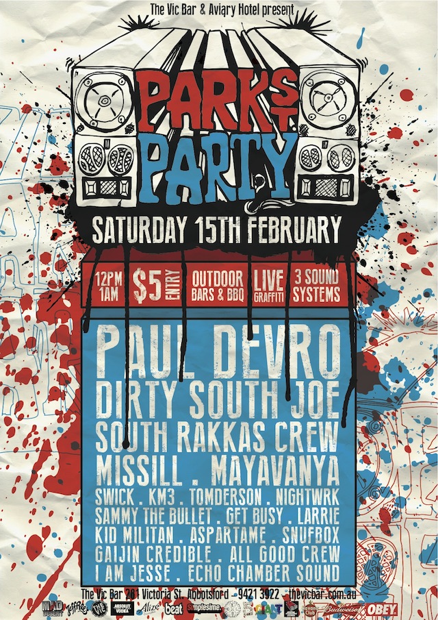 Park st Party poster MMXIV'