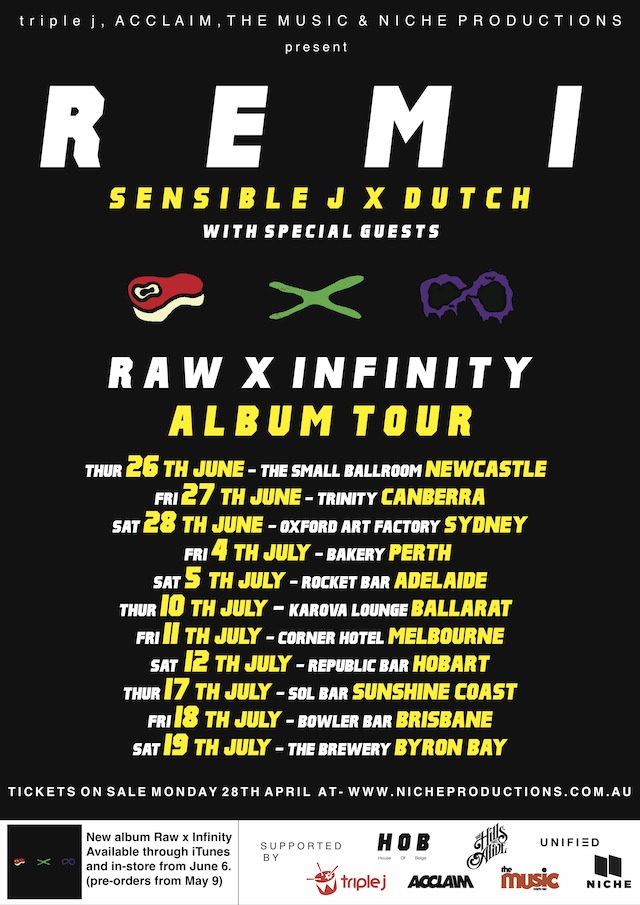 Remi Raw x Infinity Tour Poster